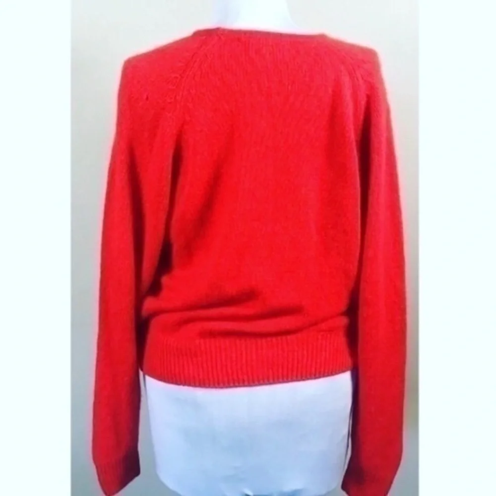 Vintage Sellecca Red Embellished Silk Sweater